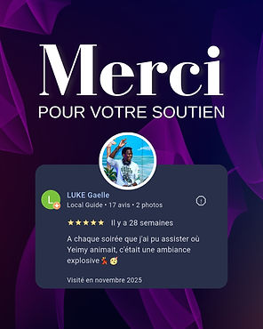 Avis Google sur les prestations de DJ et de salsa cubaine de Yeimy LIMONTA