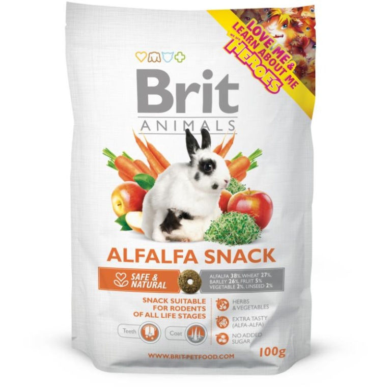 Brit Animals ALFALFA SNACK for RODENTS