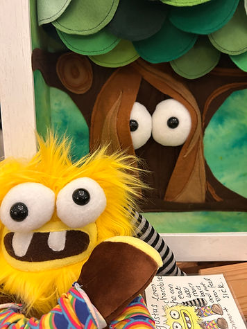 Monster and 3D illustration close up