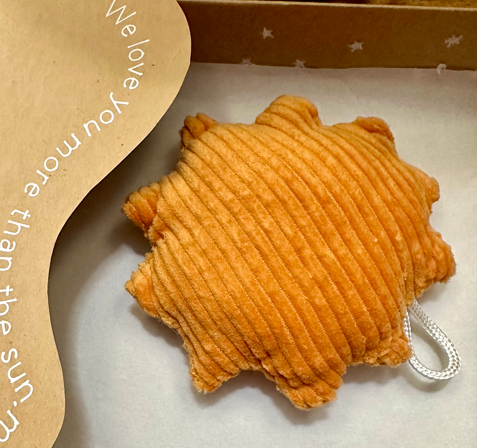 Play gym toy . Corduroy Sun .  Made in Tasmania .  