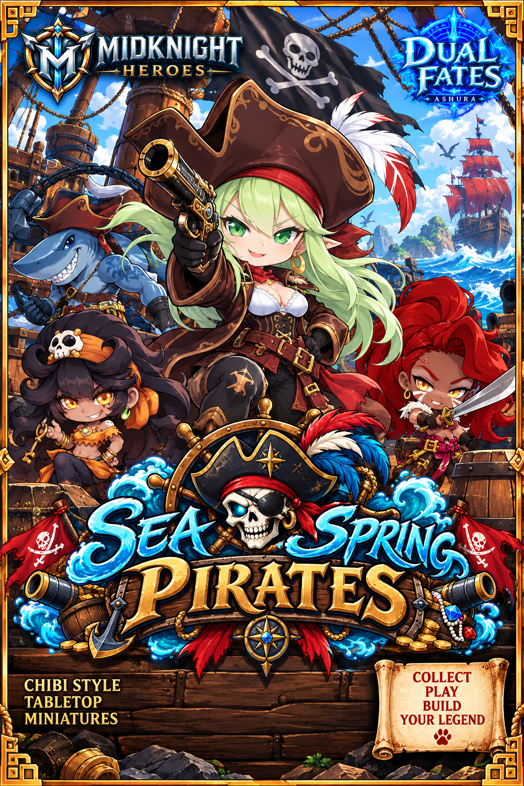 Dual Fates "Sea Spring Pirates" Faction Supplement Box