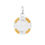 Thumbnail: Links of London Sterling Silver & 18kt Yellow Gold Vermeil Poker Chip Charm