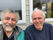 Claude Defiolle, antenniste à Questembert souriant avec deux clients satisfaits après une installation réussie, reflétant son engagement pour la qualité.