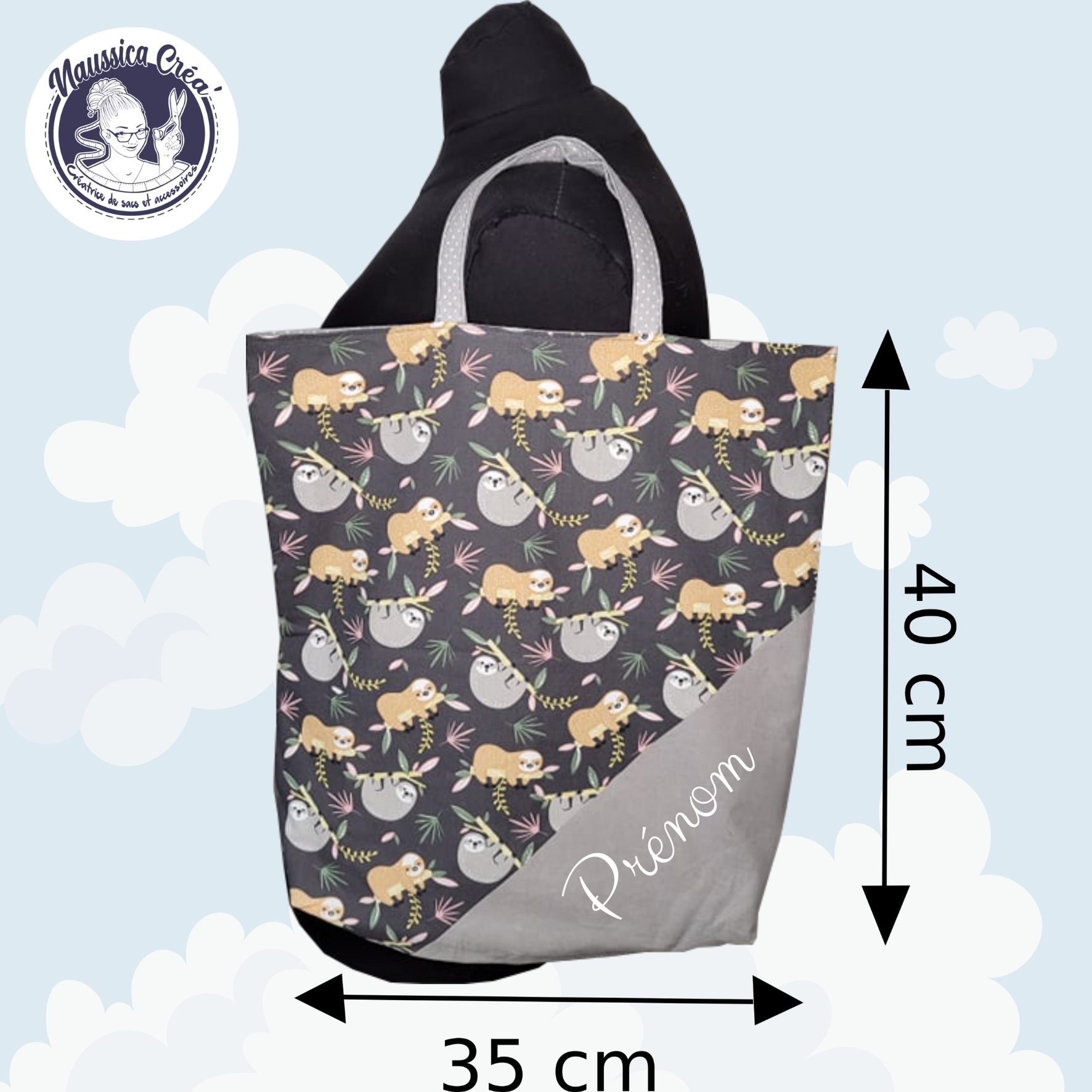 Sac à cahier "Paresseux"