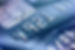 Closeup of the face of a charge card