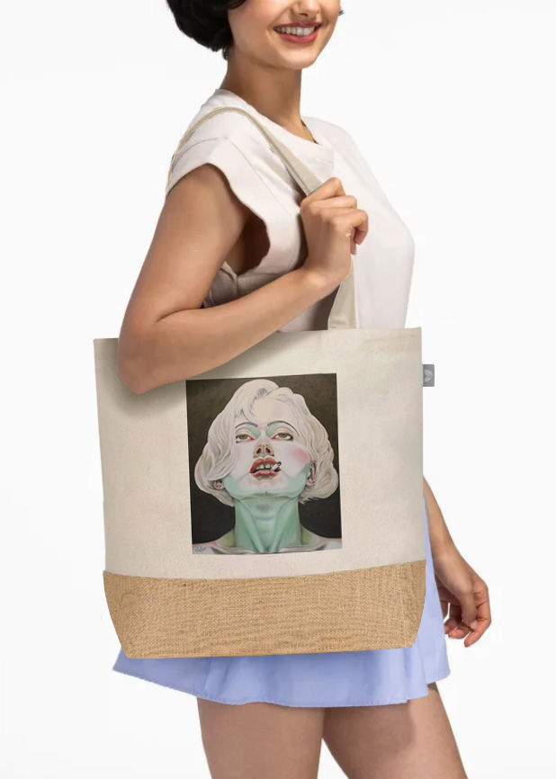 Thumbnail: Recycled Natural Tote - 2 Designs