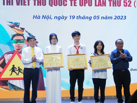 Awarding the 52nd UPU International Letter Writing Competition 2023