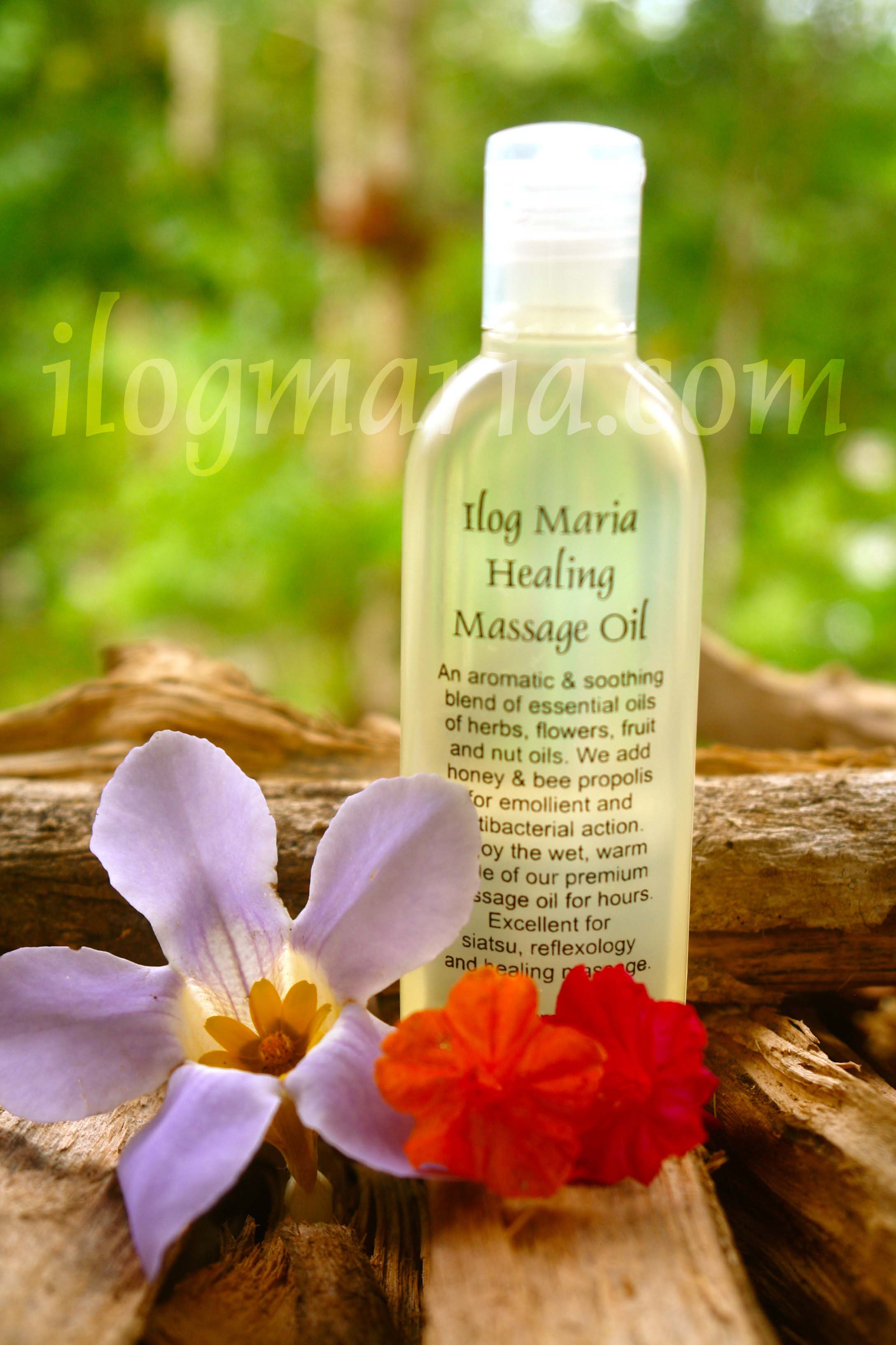 Healing massage oil in Floral ilogmaria