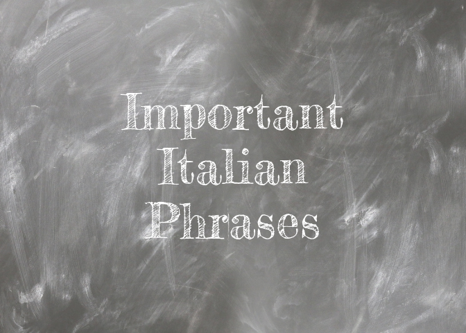 Important Italian phrases for traveling to Italy with Kids
