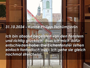 Schöner Ausblick verdient schöne Fenster