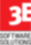 Das Logo 3E Software Solutions auf rotem Grund.