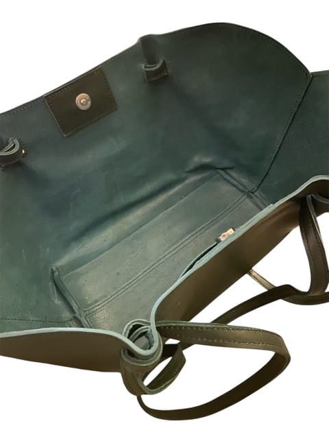 Miniature : Sac bandoulière Gaby coloris vert forêt - intérieur