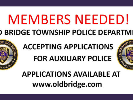 Old Bridge Township, NJ Police Department Now Recruiting Auxiliary Officers