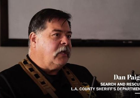 LASD Reserve Deputy leads search and rescue team in LA wildfires.