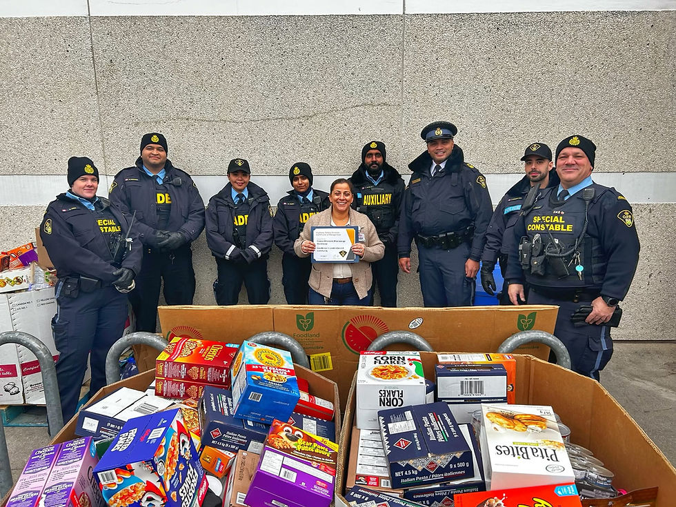 OPP Auxiliaries assist in donation drive.