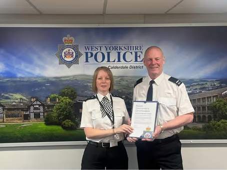 Calderdale, UK Volunteer Police Officer Retires After 15 Years of Service