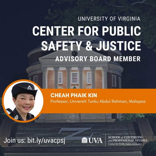 VLEOA board member, Phaik Kin Cheah, Ph.D. appointed to UVA CPSJ advisory board.
