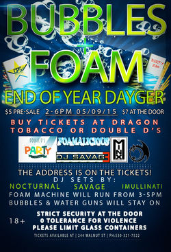 END OF THE YEAR FOAM PARTY