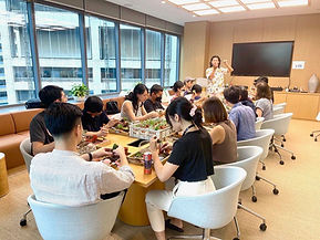 Corporate team bonding succulent terrarium workshop