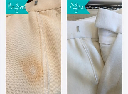 市販のしみ抜き剤を使用した失敗事例、イメージ画像