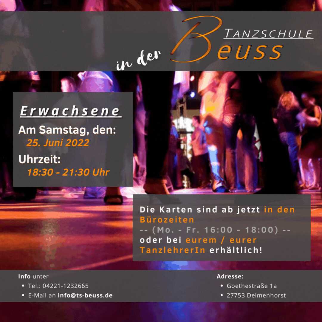 Tanzparty für Erwachsene