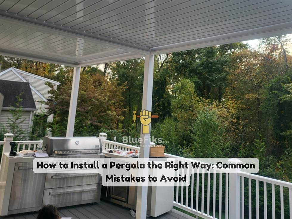 How to Install a Pergola the Right Way: Common Mistakes to Avoid