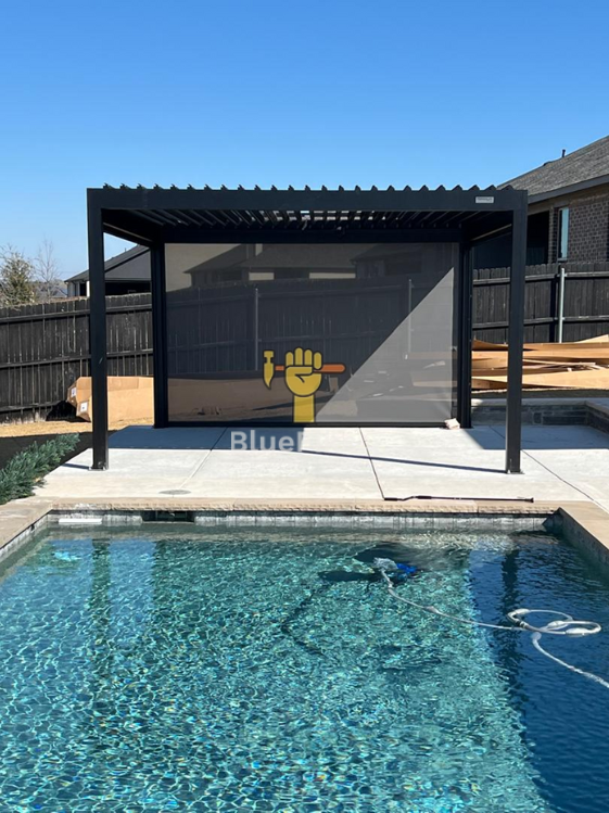 Stylish outdoor pergola