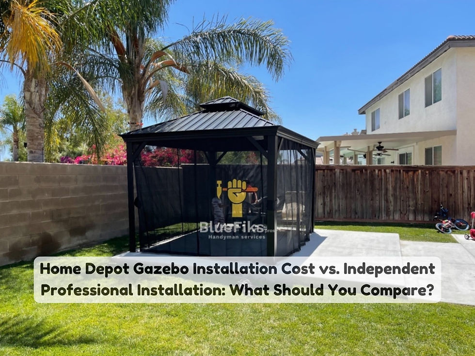 Home Depot Gazebo Installation Cost vs. Independent Professional Installation: What Should You Compare?