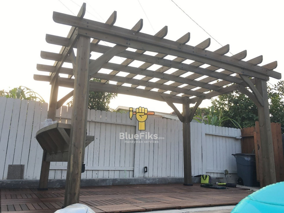 Pergola installation