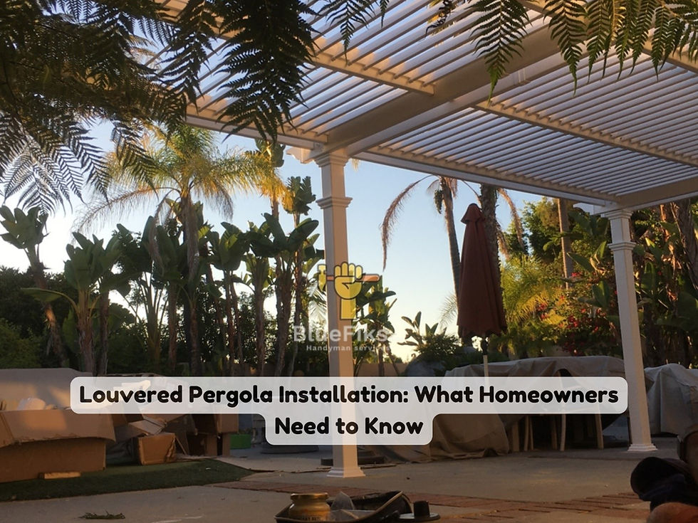 Louvered Pergola Installation: What Homeowners Need to Know