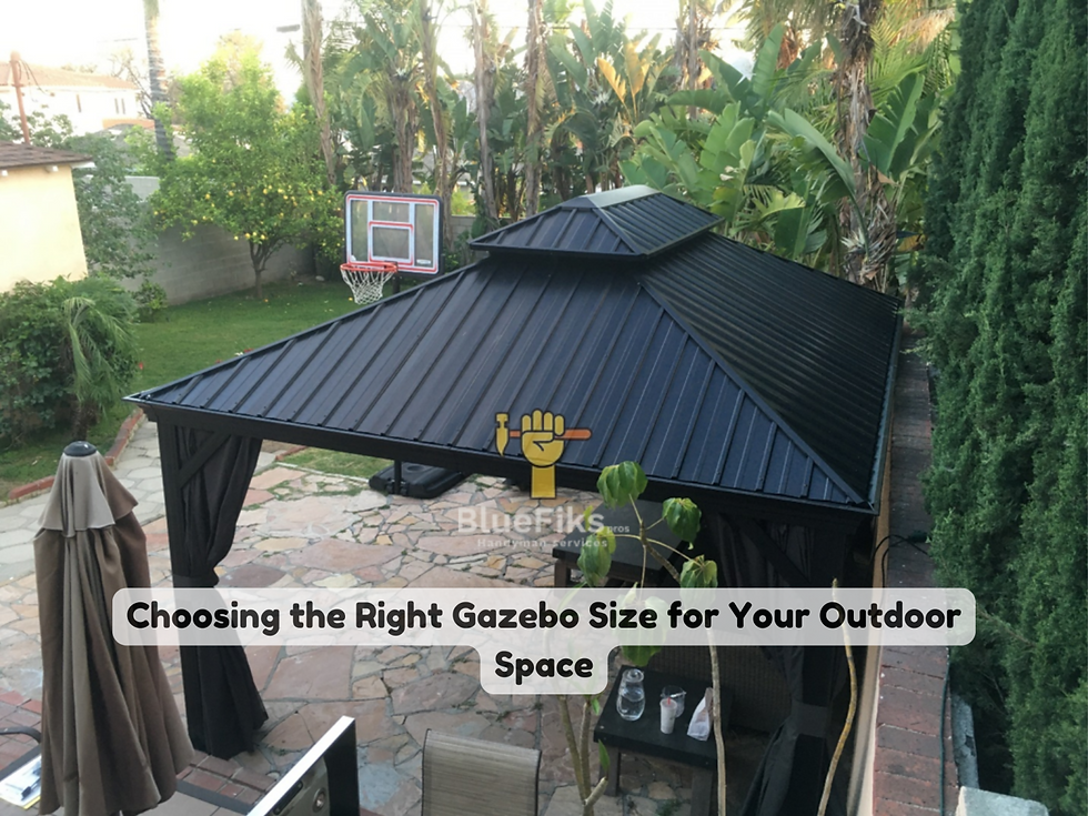 Right Gazebo Size