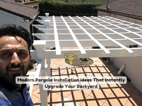 installing a pergola