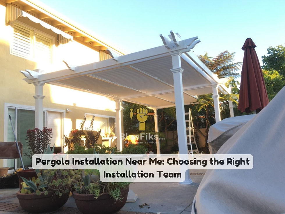 pergola installation near me