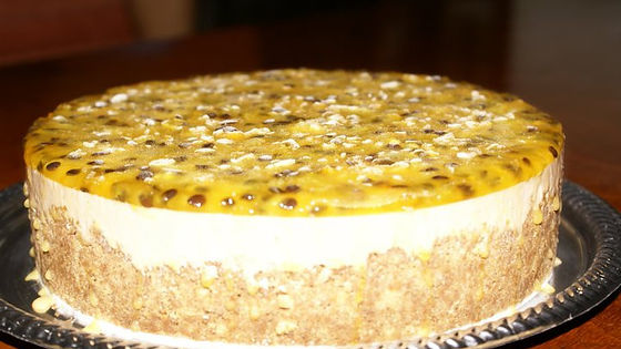 ★ Torta de Maracujá com Açaí
