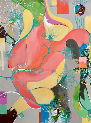 Gemälde Let it flow!