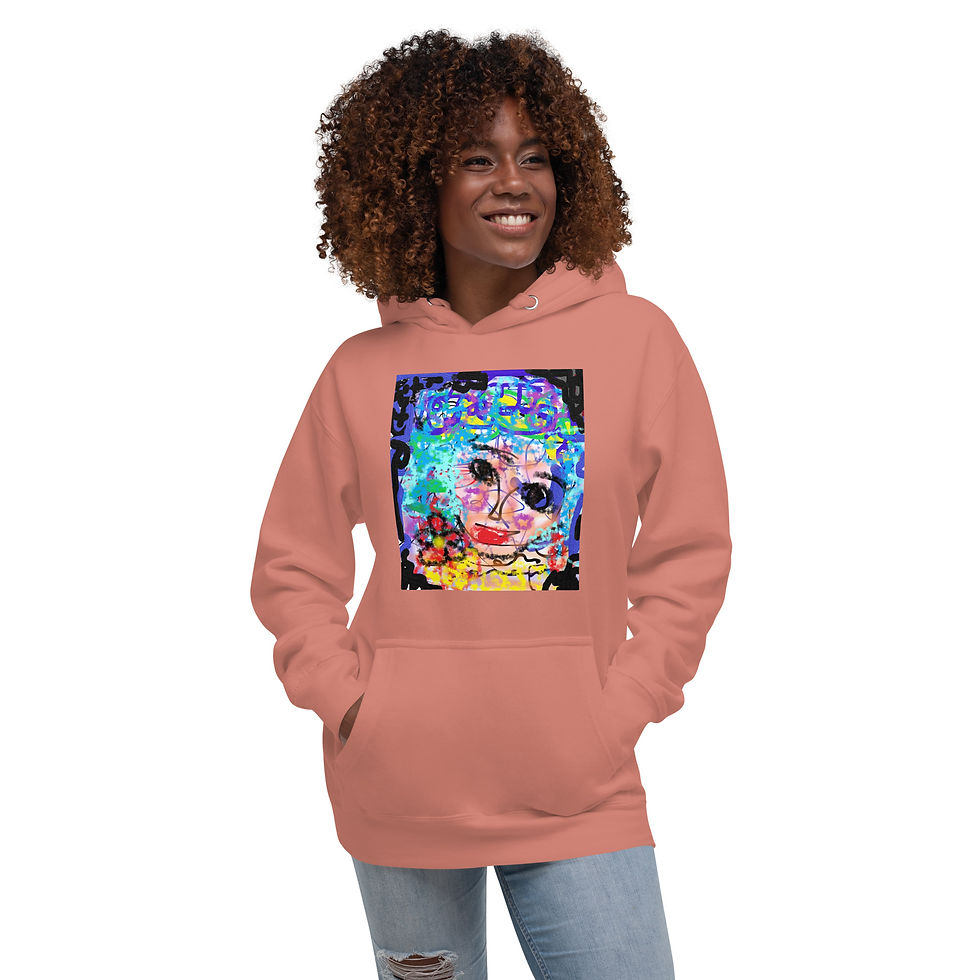 Thumbnail: Flowered - Unisex Hoodie