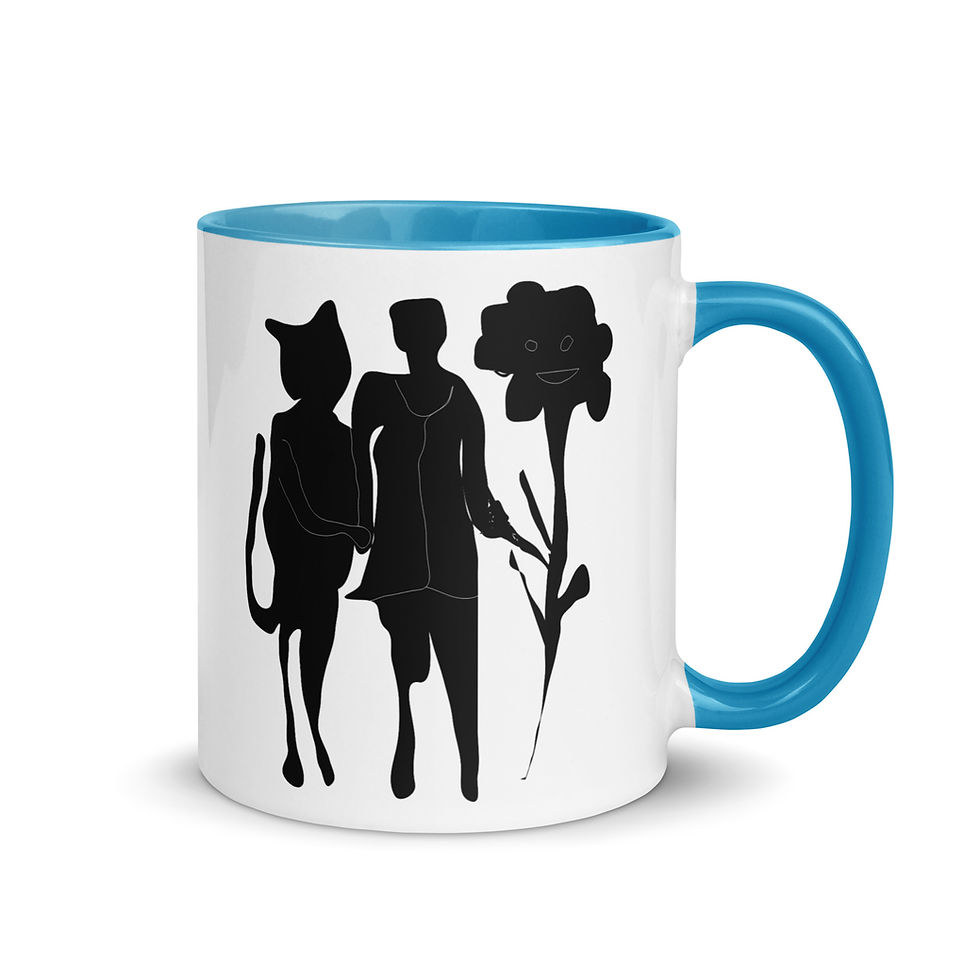 Thumbnail: Hands of love - Mug with Color Inside