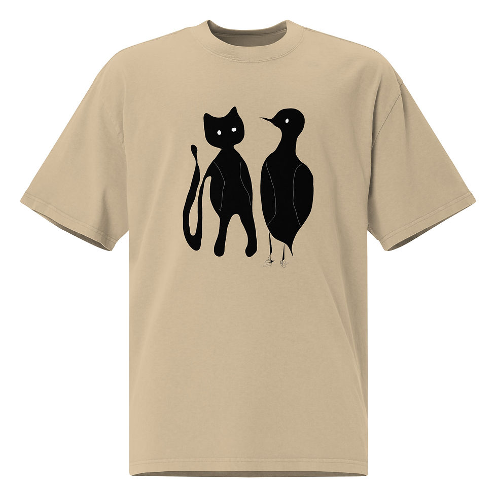 Walking - Oversized faded t-shirt