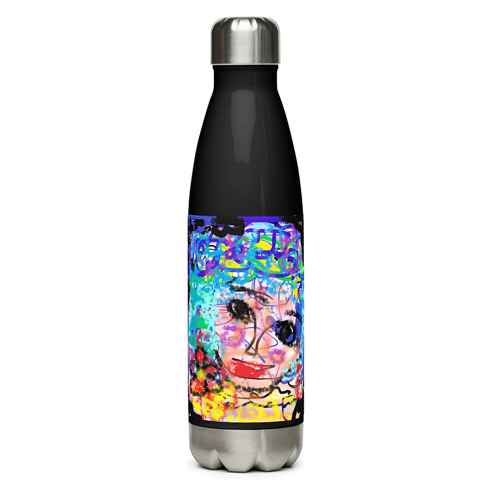 Flowered - Stainless steel water bottle