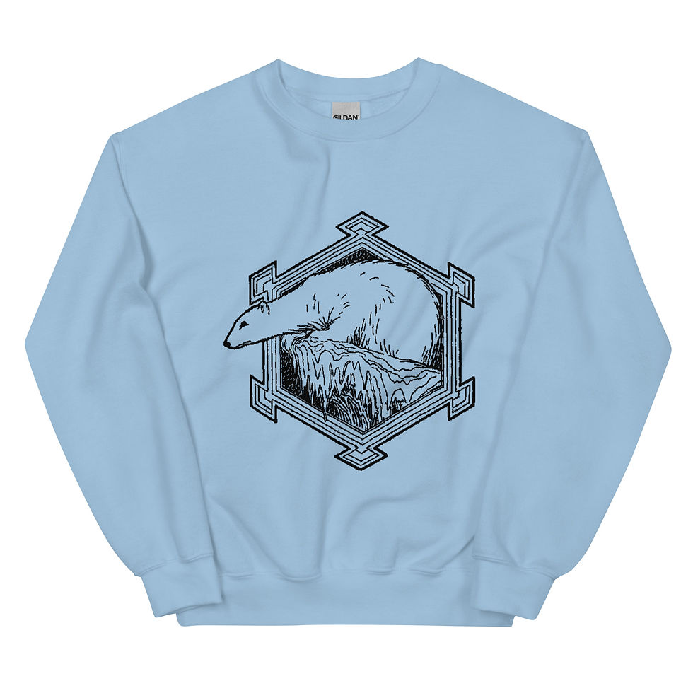 Thumbnail: Vignette Polar Bear - Unisex Sweatshirt
