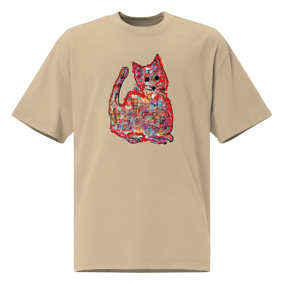 Cute - Oversized faded t-shirt