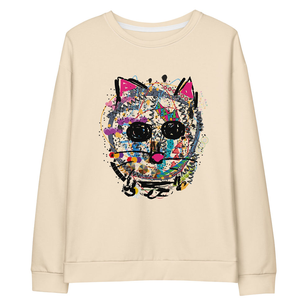 Thumbnail: Cat Look - Papaya Whip - Unisex Sweatshirt