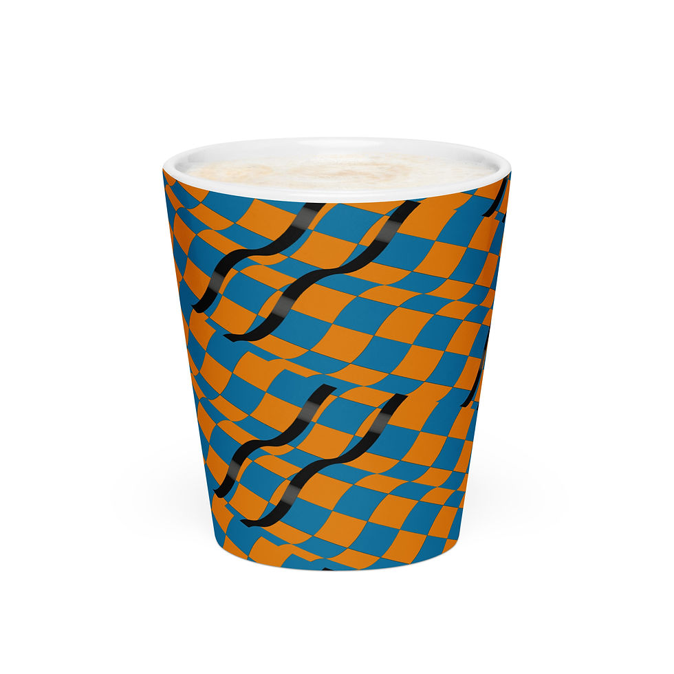 Thumbnail: Waves - Latte mug