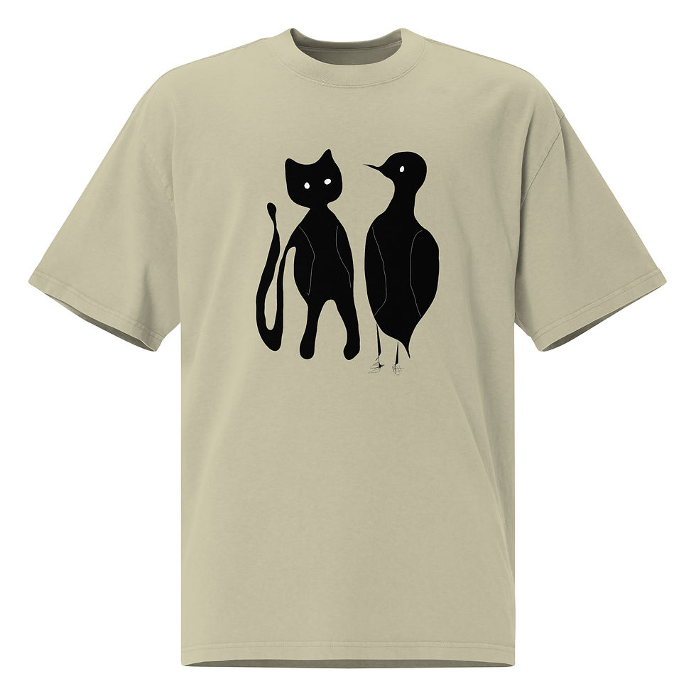 Thumbnail: Walking - Oversized faded t-shirt