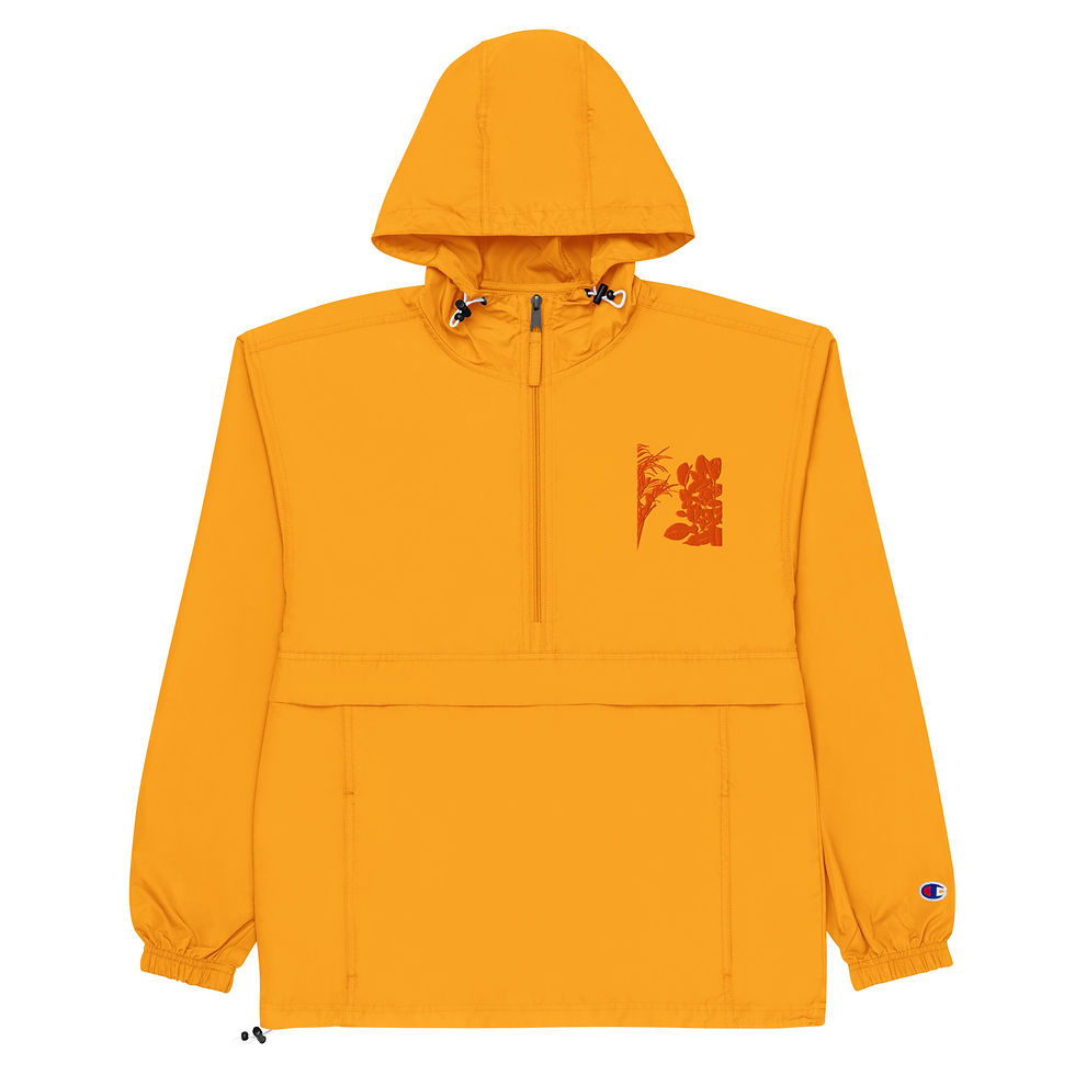 Thumbnail: Background Orange - Embroidery Champion Packable Jacket