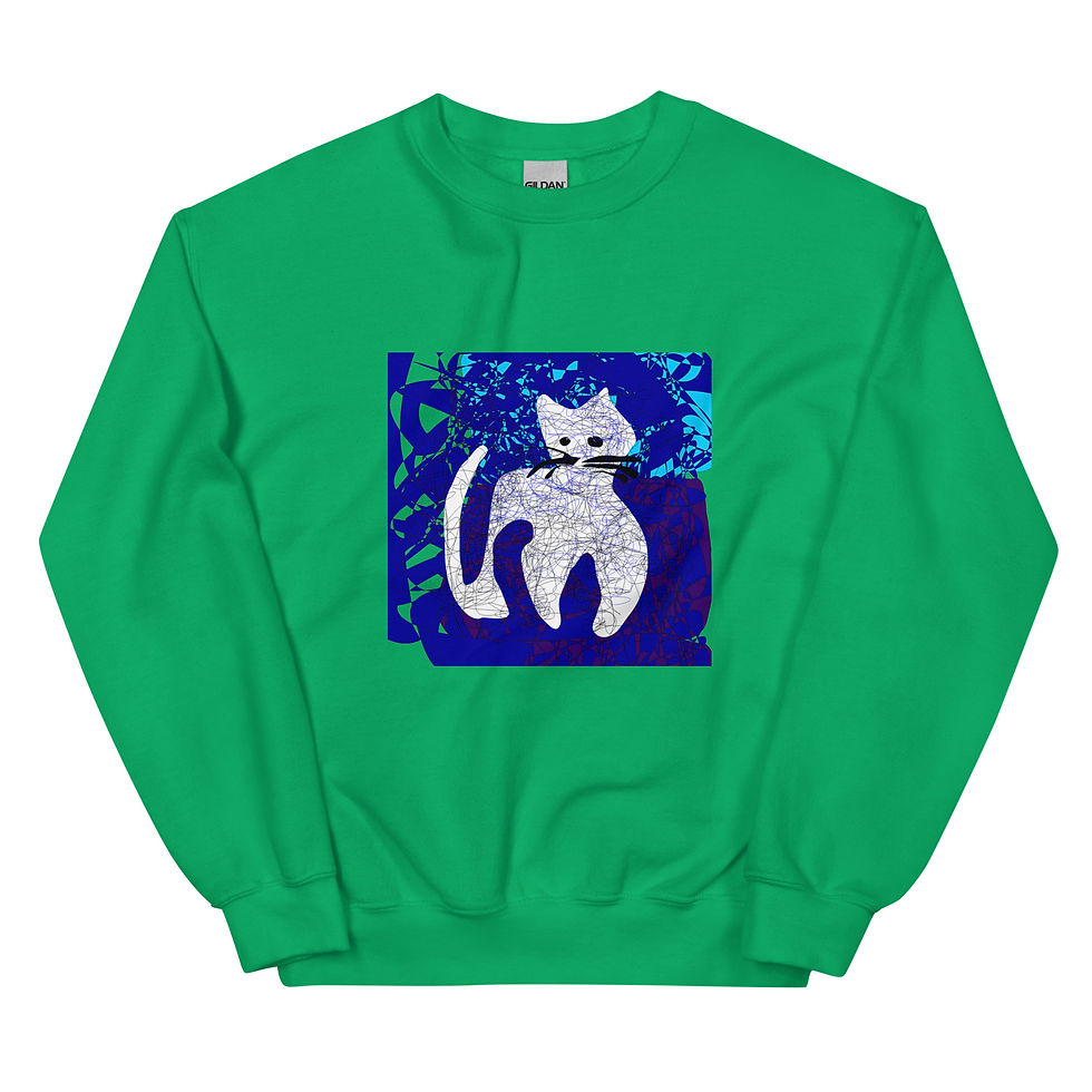 Thumbnail: My son ex-friend's cat in the window - Unisex Sweatshirt