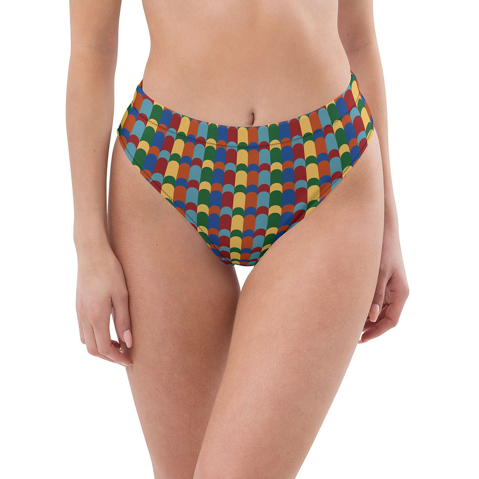 Thumbnail: My Colors - Recycled high-waisted bikini bottom