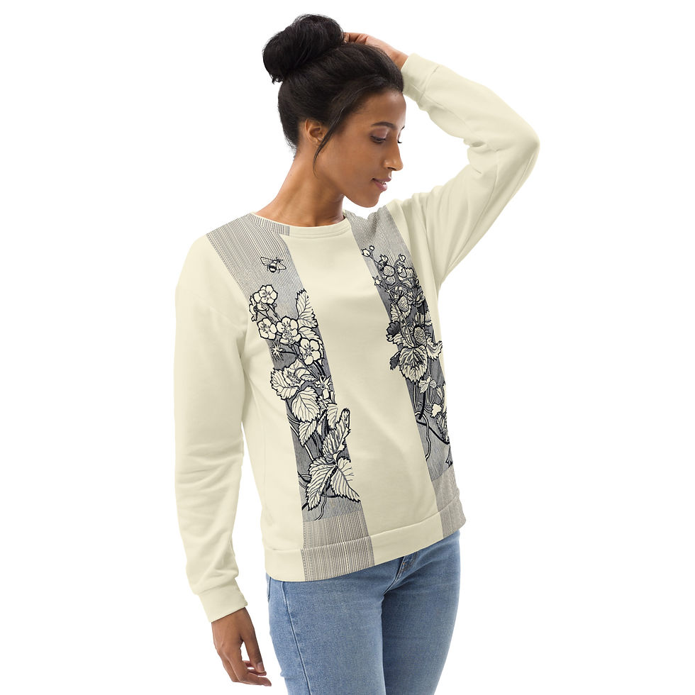 Thumbnail: Bumblebee - Apricot White - Unisex Sweatshirt