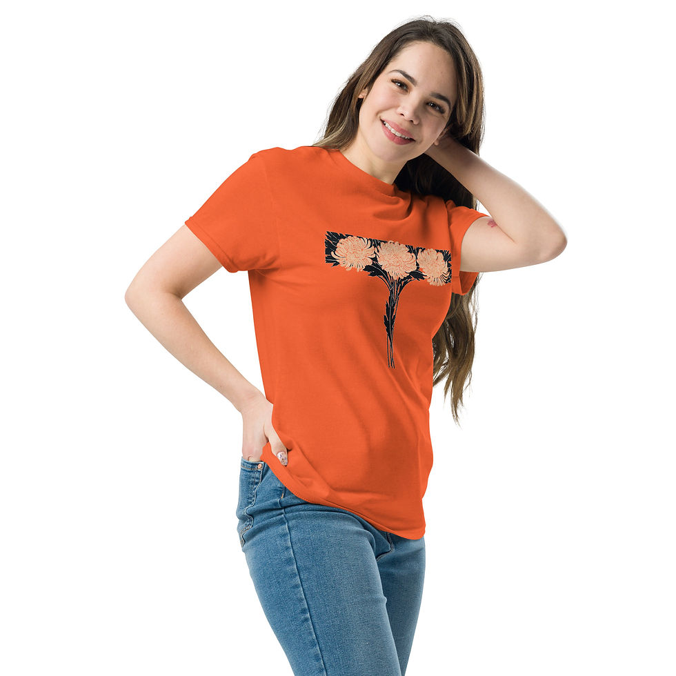 Thumbnail: Three Flowers - Unisex classic tee