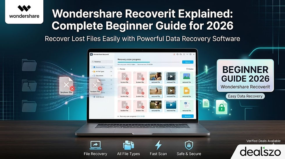 Wondershare Recoverit Explained: Complete Beginner Guide for 2026